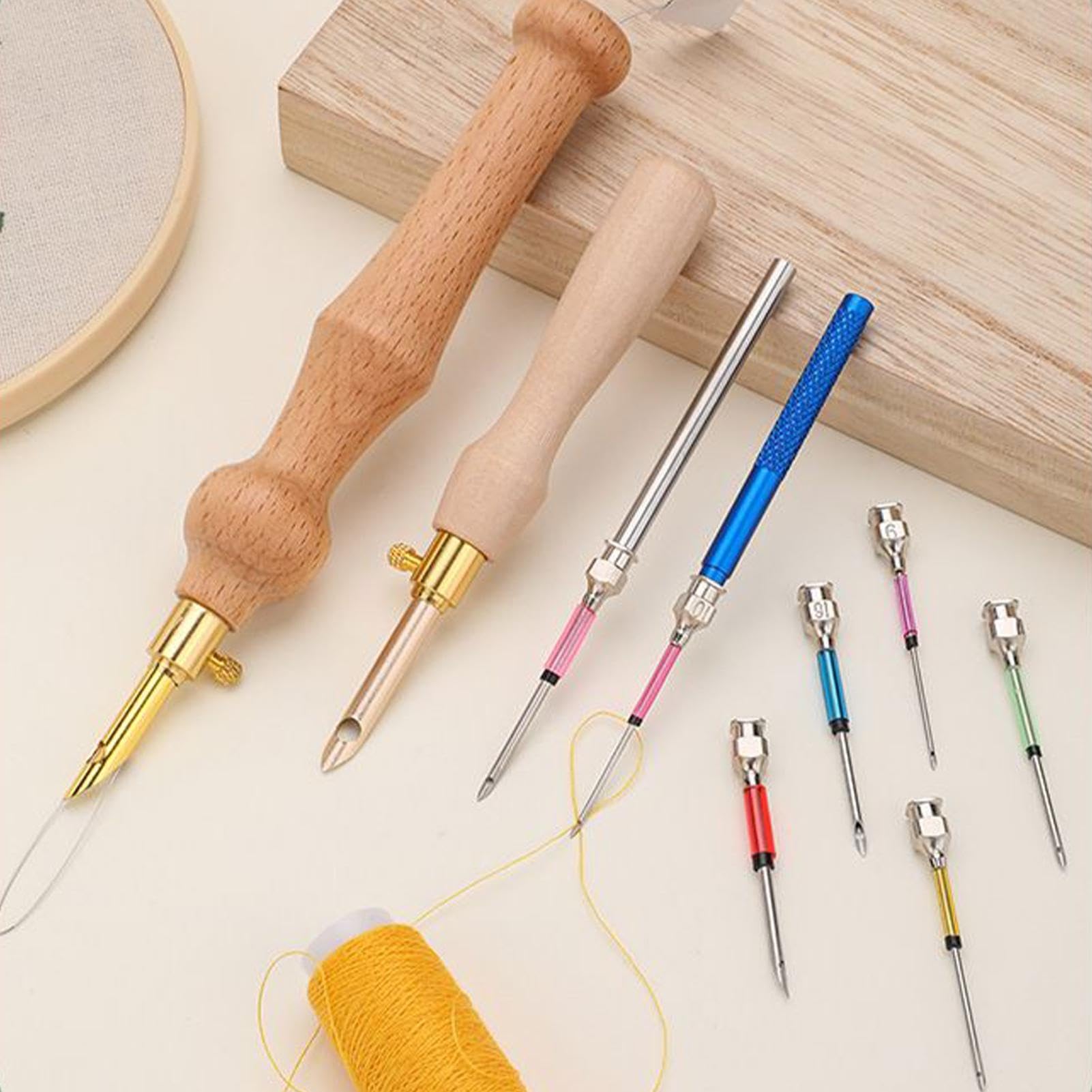 Punch Embroidery Stickzubehör Set Sticknadel Set für Erwachsene