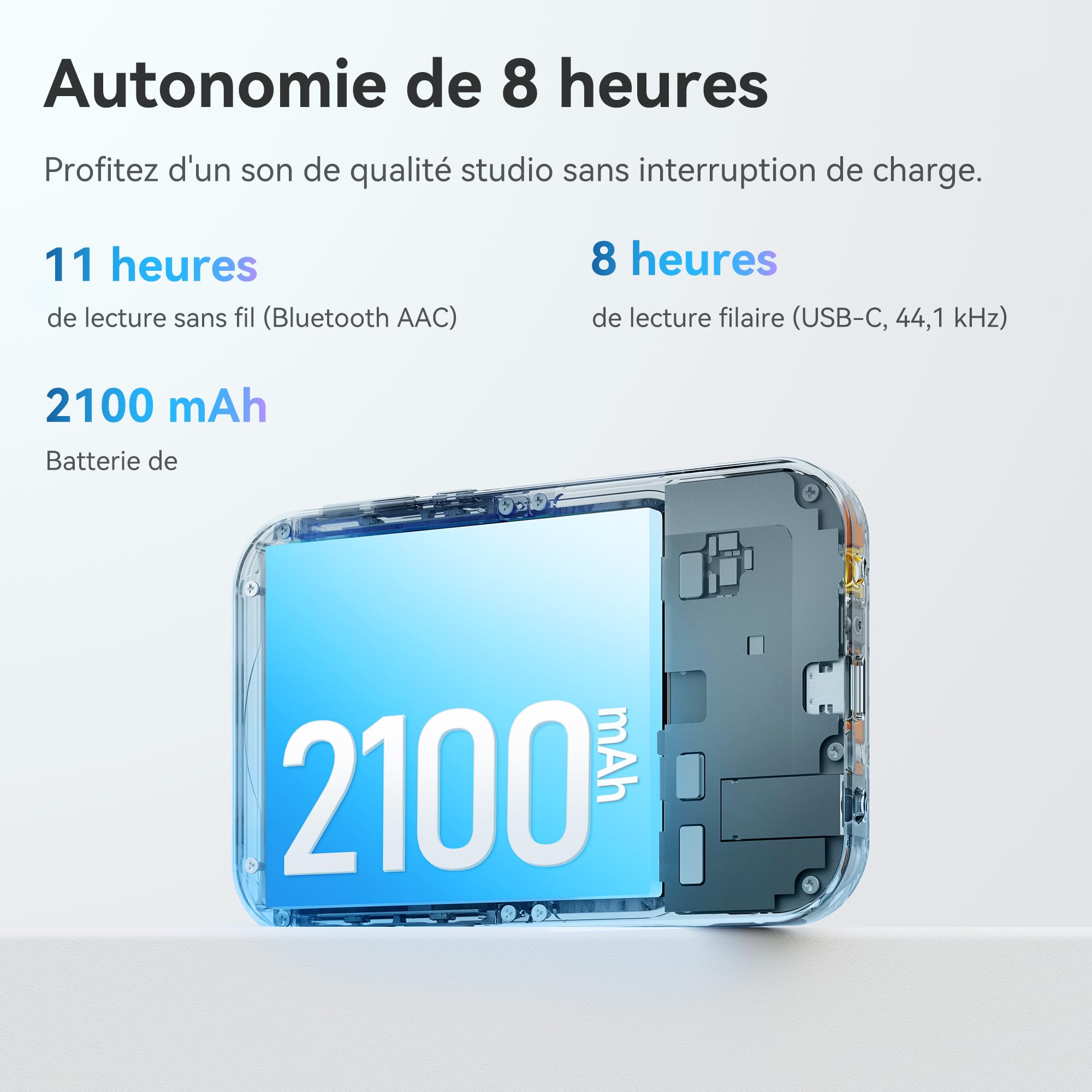 khadas Tea Pro DAC/AMP Hi-Res Portable, Amplificateur Casque Magnétique avec DAC ES9039Q2M, Sorties 3,5mm & 4,4mm, BT5.4, Batterie 2100mAh, Écran 0,95"