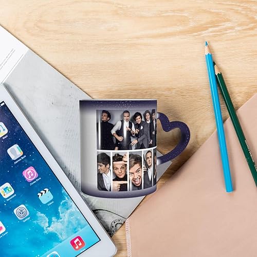 Miniatura 6 de Una música y dirección taza de cerámica sensible al calor Color cambiante taza taza mágica única taza azul