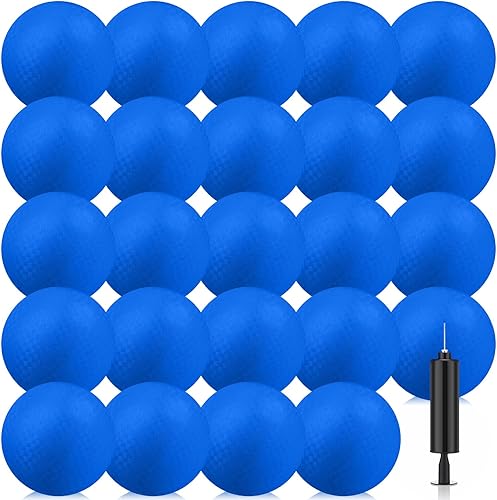 Yunsailing 24 Pieces Kick Ball Playground Ball Dodge Ball Hand Ball 6 Inch Sport Ball Bouncy Balls with a Hand Pump for Kids Adults Indoors Outdoors