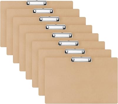 8 Pcs 11x17 Extra Large Wood Clipboard Lightweight Lap Board