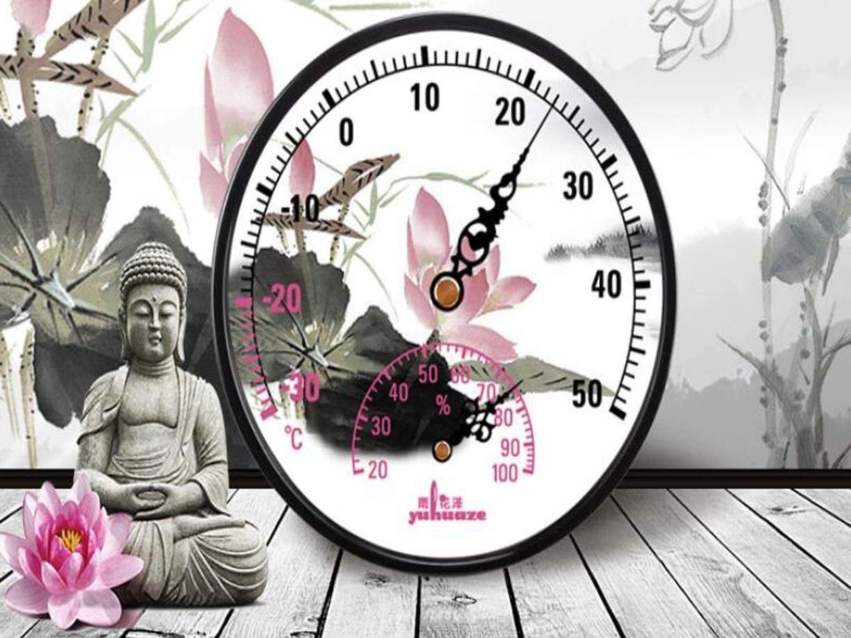XINGYU Thermomètre à pointeur et hygromètre, thermomètre Sec et Humide d'intérieur, Bureau Maison intérieure et extérieure Chambre de bébé thermomètre Vertical de Bureau Outils ménage