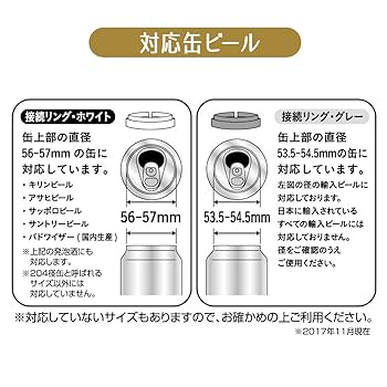 Amazon｜ドウシシャ ビアサーバー 絹泡 ジョッキタイプ 缶ビール
