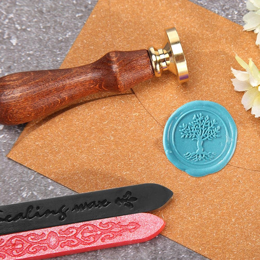 Mogokoyo Sigillo In Ottone Di Cera Timbro Vintage Retro Per Lettera - 7