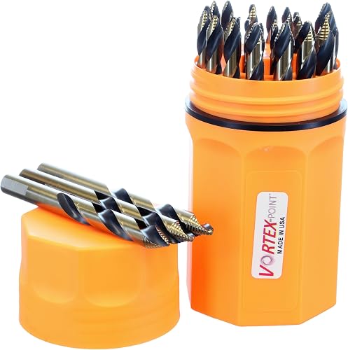 Norseman Vortex 29 Piece Drill Bit Index Blaze Orange