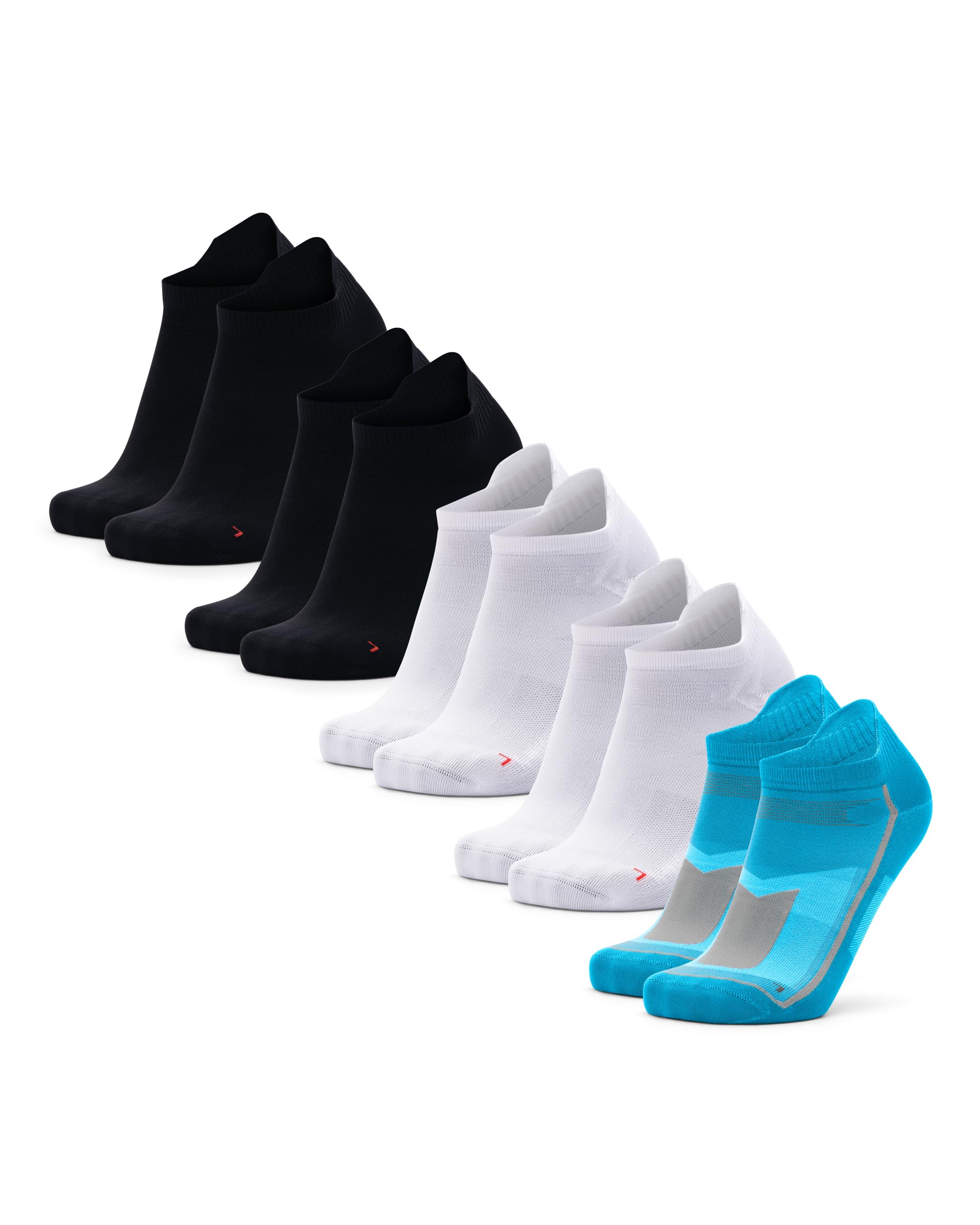 DANISH ENDURANCELow-Cut Ankle Athletic Sports Socks, Anti-Blister, Trainer Gym Socks, Men & Women, 5 PackOEKO-TEX STANDARD 100