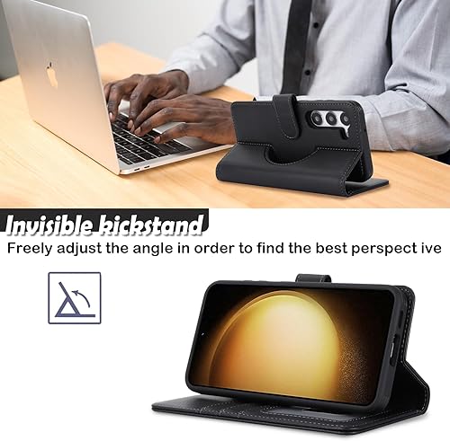 Miniatura 5 de Havaya Magsafe - Funda para Galaxy S23, compatible con Samsung Galaxy S23, con tarjetero, funda de piel magnética desmontable para hombres y