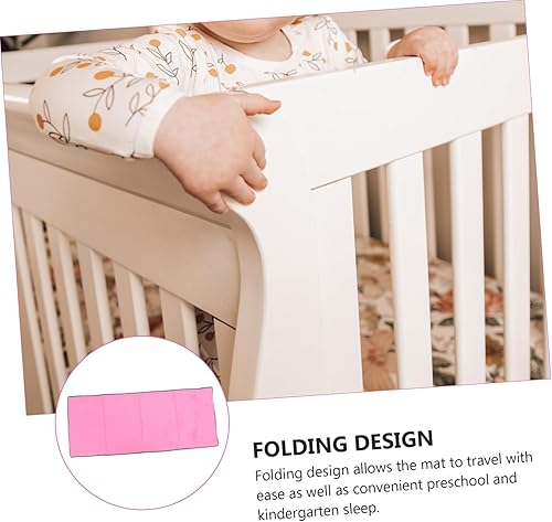 Miniatura 7 de Toyvian Tapete para siesta para niños, portátil, para saco de dormir plegable, tapete de descanso para niños, colchón plegable para niños,