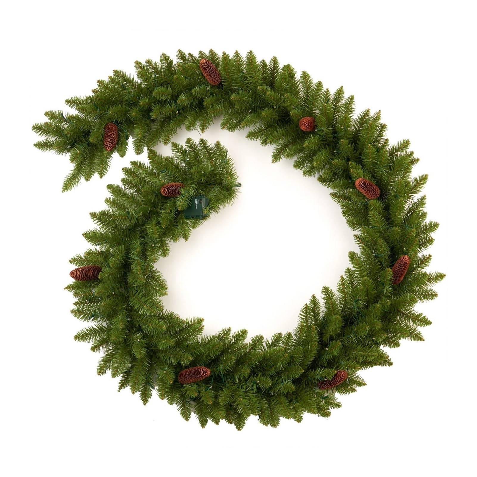 Guirnalda Artificial de Pino, 1,8 m/2,7 m, Enredadera navideña Verde for decoración de Chimenea, Guirnalda Festiva for escaleras, Chimenea, Mesa y decoración del hogar(180cm)