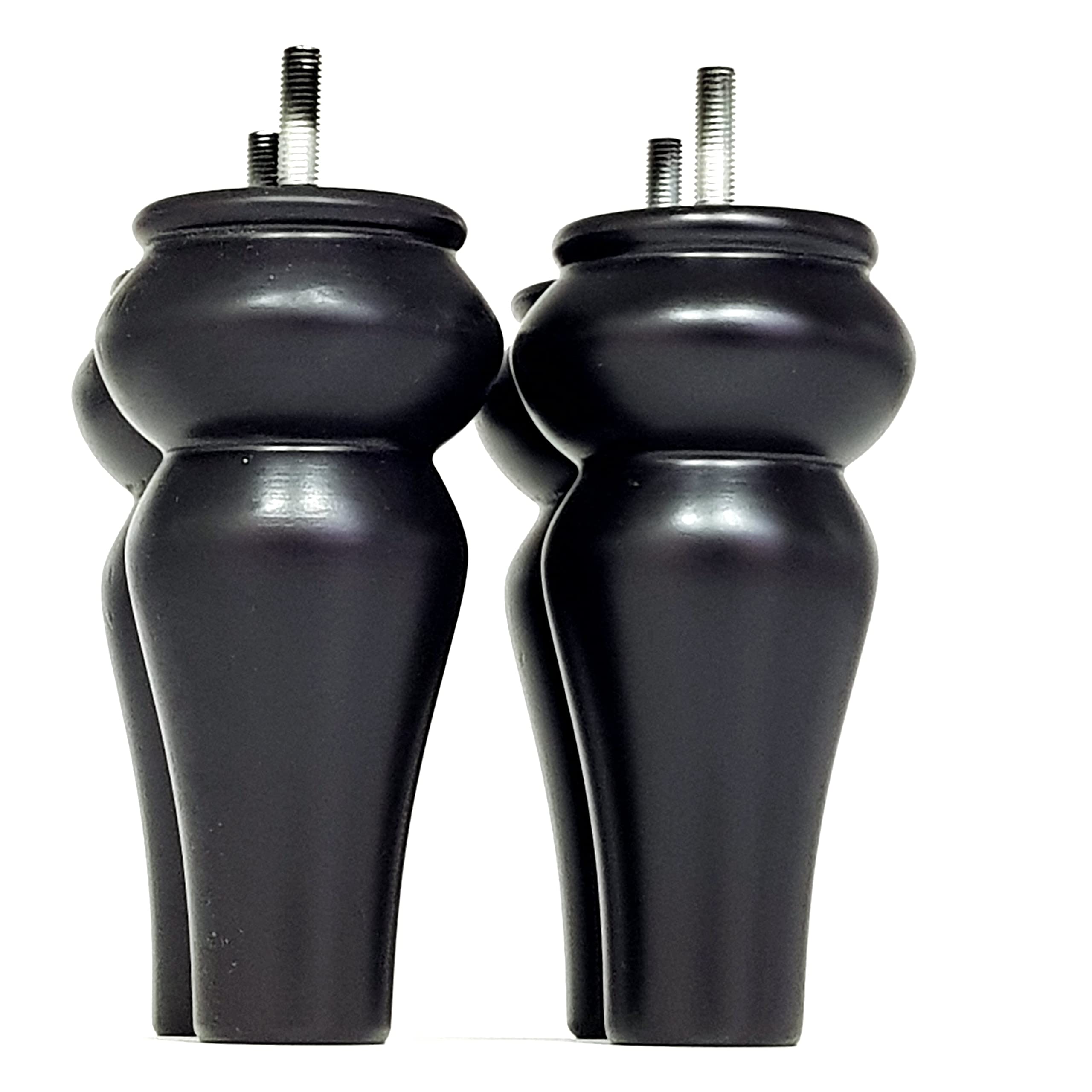 Knightsbrandnu2u SOLID WOODEN TURNED FURNITURE FEET 150mm HIGH MAHOGANY REPLACEMENT LEGS SET OF 4 SOFAS CHAIRS STOOLS M8 (8mm) SOF3207