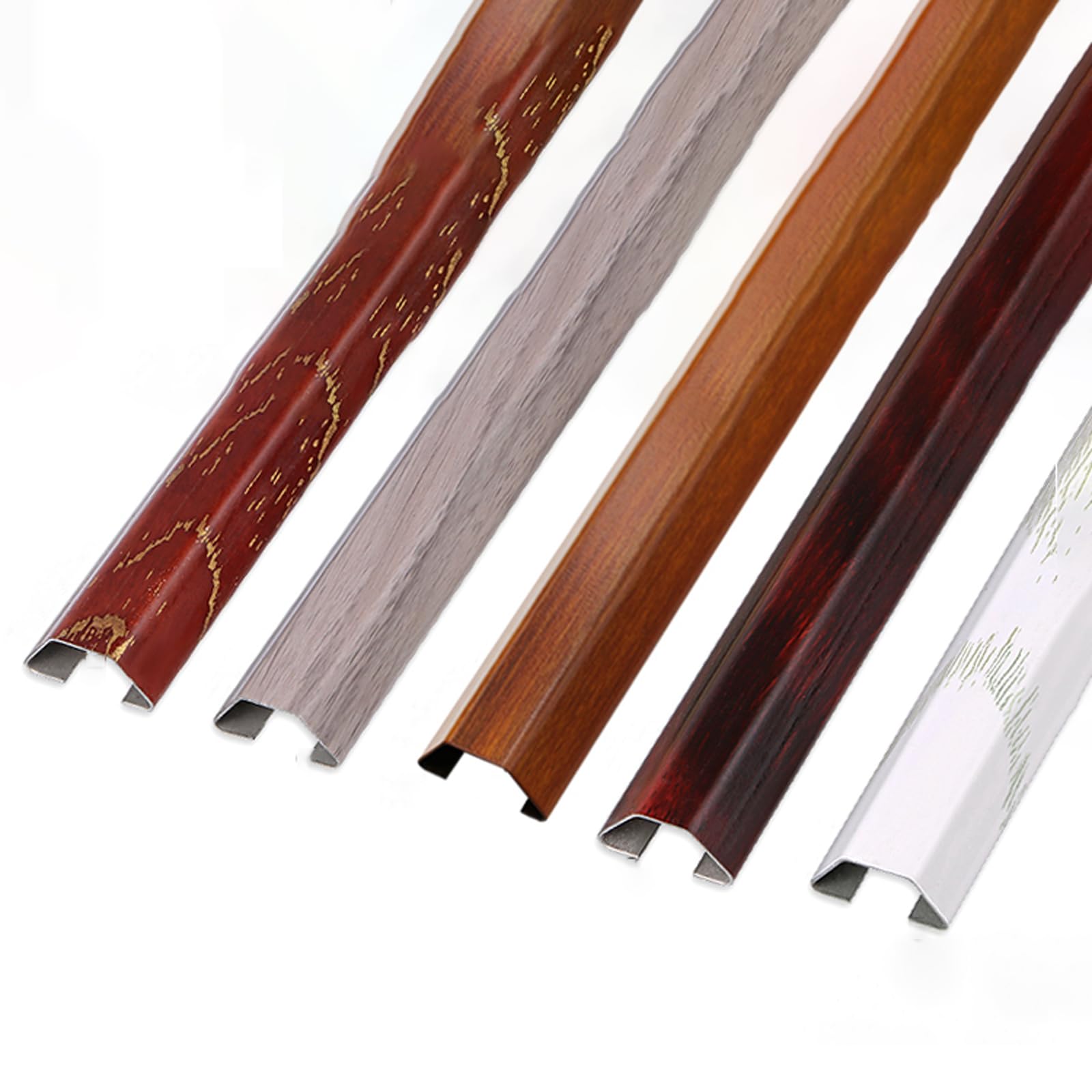 Canalina for cavi in ​​acciaio inossidabile con venature del legno