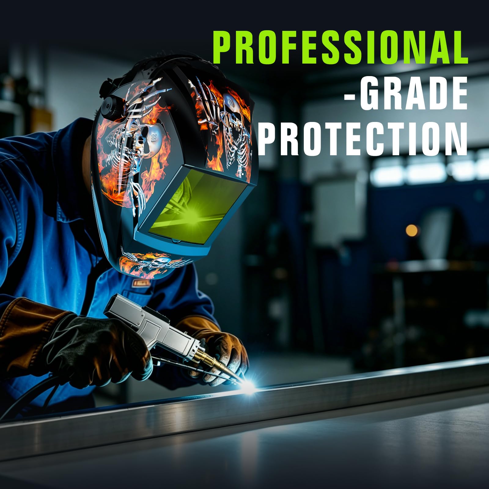 Casco de soldadura láser OD8+, protección ocular profesional, 900 nm-1100 nm, máscara de seguridad para soldadura láser, corte láser, diodos, marcado láser (rojo)