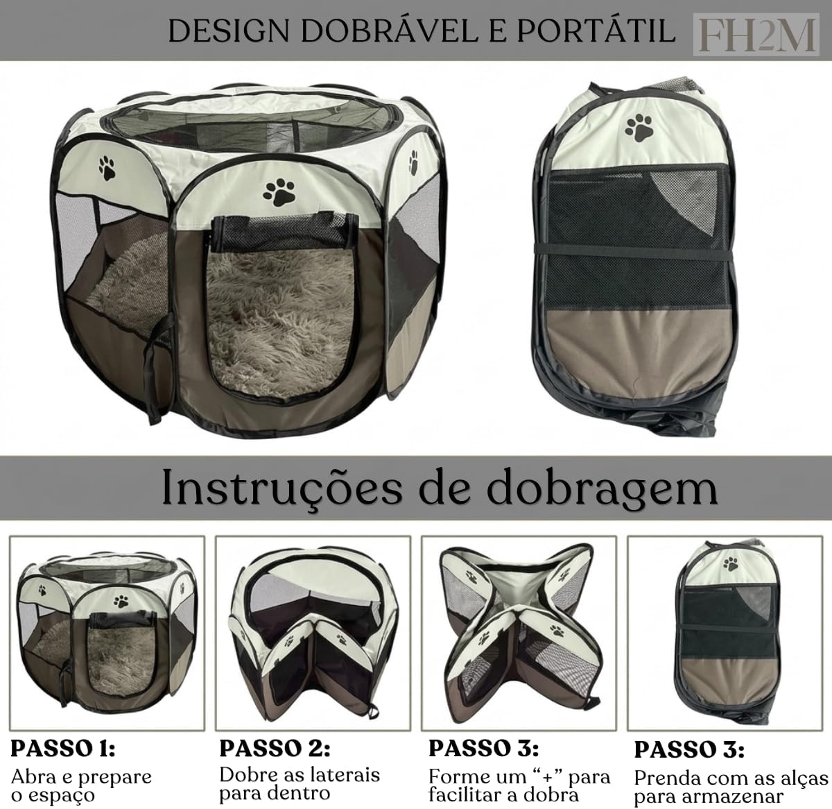 Cercadinho para Pet Dobrável e Portátil, Tecido Impermeável, Casinha para Cães, Gatos, Coelhos e Hamsters, de Fácil Montagem, Tamanho Grande Cercadinho para Pet Dobrável e Portátil, Tecido Impermeável, Casinha para Cães, Gatos, Coelhos e Hamsters, de Fácil Montagem, Tamanho Grande