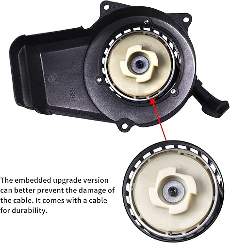 Miniatura 4 de Arrancador de aleación para 47cc 49cc 50cc 2 tiempos Syx Moto Holeshot SSR SX50 Coolster Mototec Demon Xpro Hawk DRX Kids Mini Dirt Bike Apex