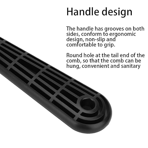 Miniatura 5 de Peine de pelo guía plana  Ajuste de ángulo de corte de barbero, peine de dientes anchos herramienta de peinado para salón en casa