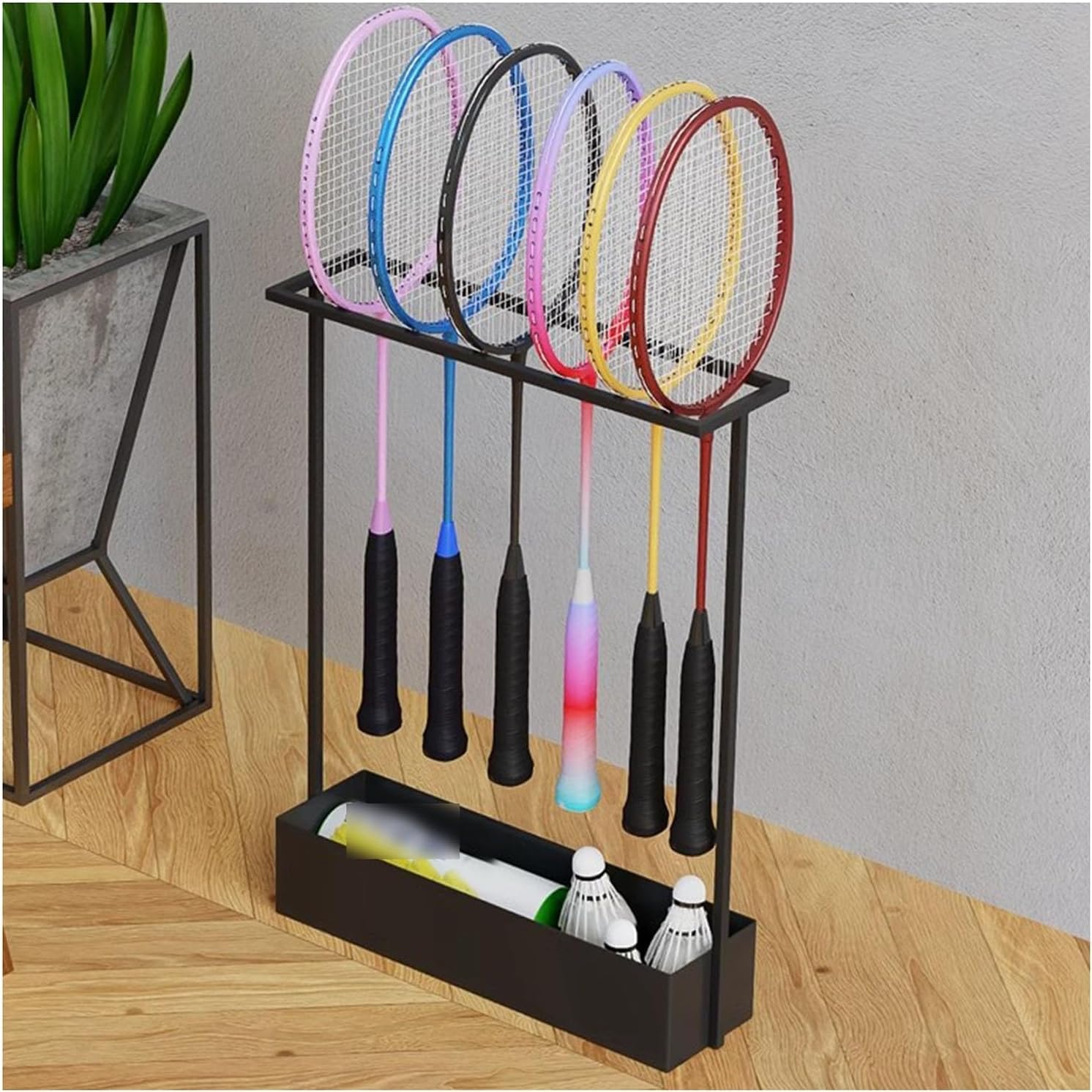 Support de rangement pour parapluie et raquettes pour stopper le désordre