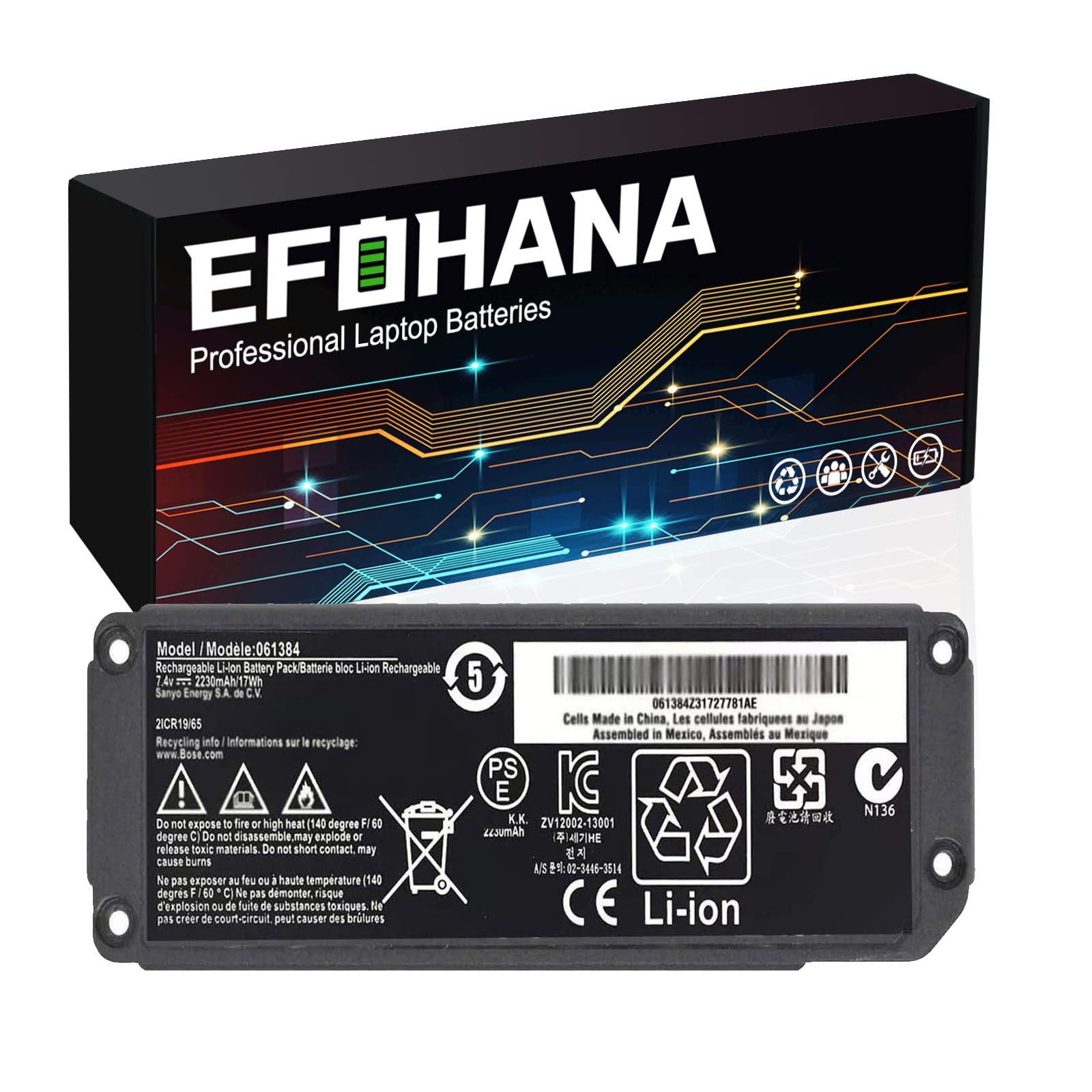 061384 Speaker Battery Replacement For Bose Soundlink Mini