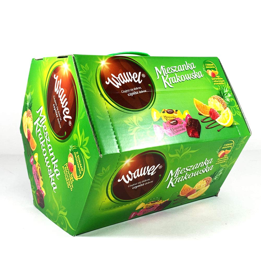 Polish Famous Candies, Mieszanka Krakowska, Fruit Jelly In Chocolate, Big Gift Box 2.8 Kg | 6.17 Lb