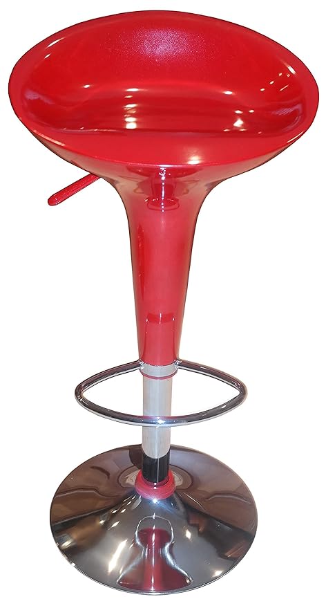 Faab Height Adjustable Rotating Bar Stool (Red)