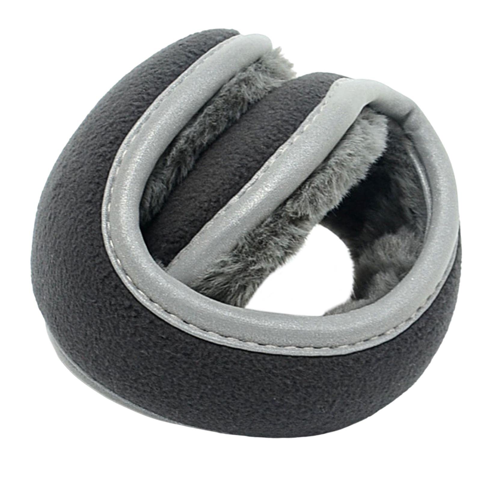 Earmuffs Premium Fleece Warm Winter Ear Muffs Ear Warmers for Biking Skating Gray Clothing, Shoes & Accessories | Mens Accessories | Hats
