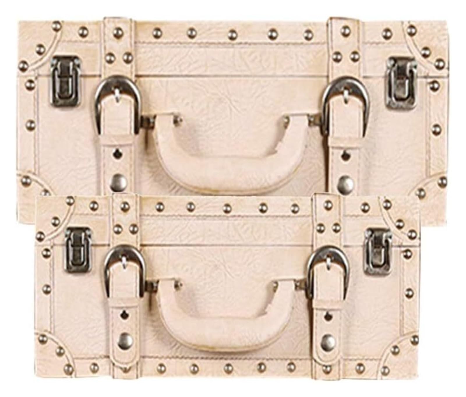 Coffre de rangement bois style valise ancienne finitions style européen