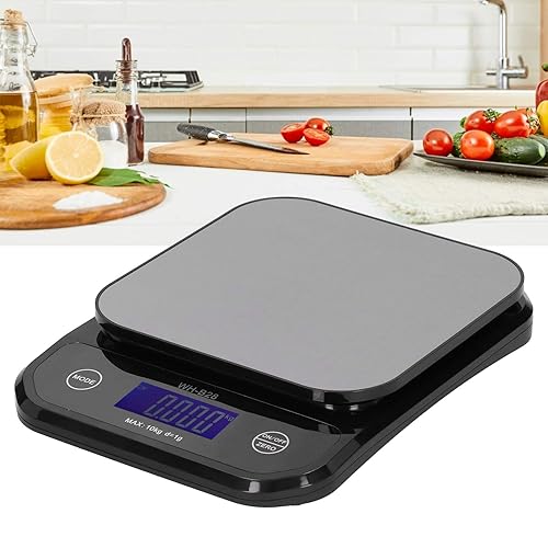 Miniatura 3 de Garosa Wh-B28 - Báscula electrónica multipropósito LCD digital de acero inoxidable, medición en gramos y onzas, báscula