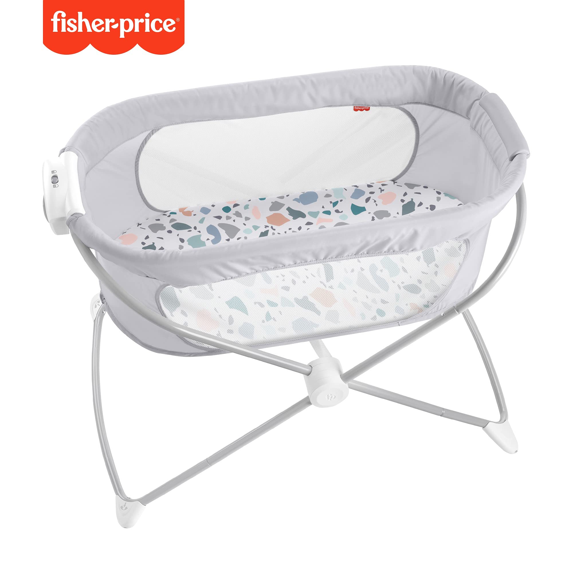 Fisher-Price, Moisés Plegable, Cuna para bebés (Mattel GVG95)