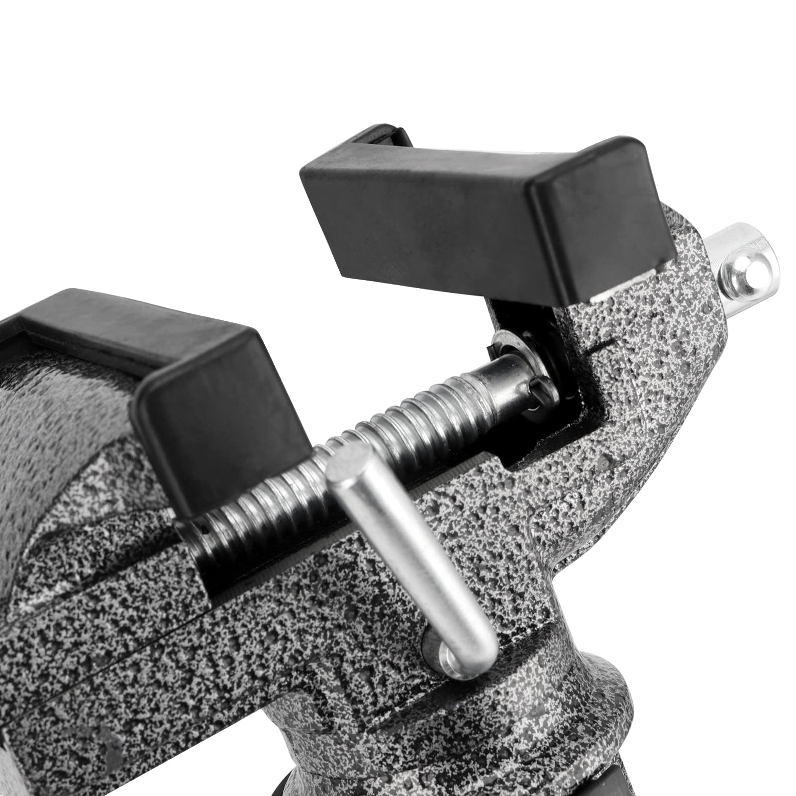 KOHAND 3\" Table Vise Clamp - 2 Pack With 360° Swivel Base, Rubber Pads & Gloves, For Woodworking & DIY - View #7