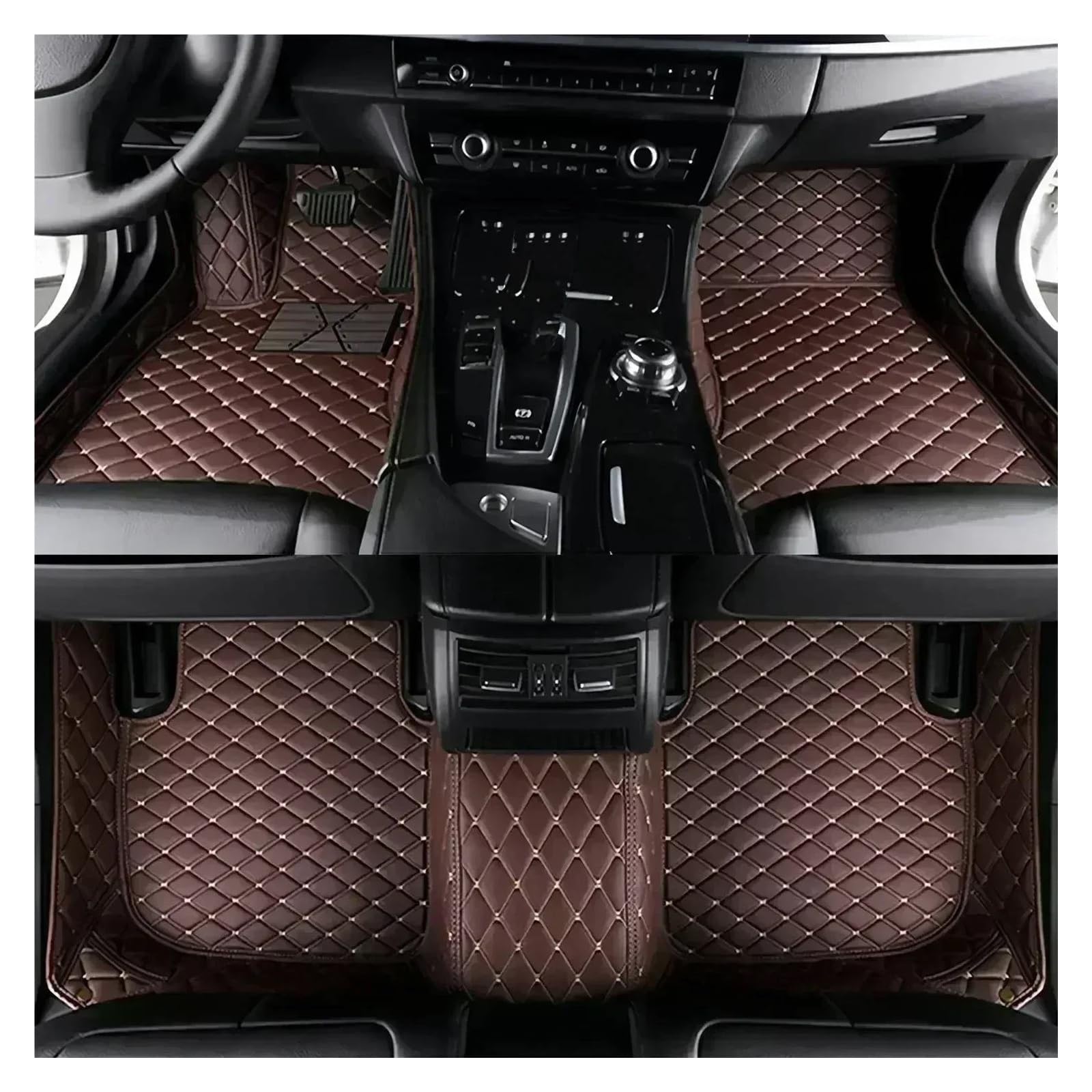 Car Mat Floor Mat Custom Car Floor Mats For Nissan For Patrol Y63 2024-2026 Mat Accessories Interior Floor Mat Set(Coffee)