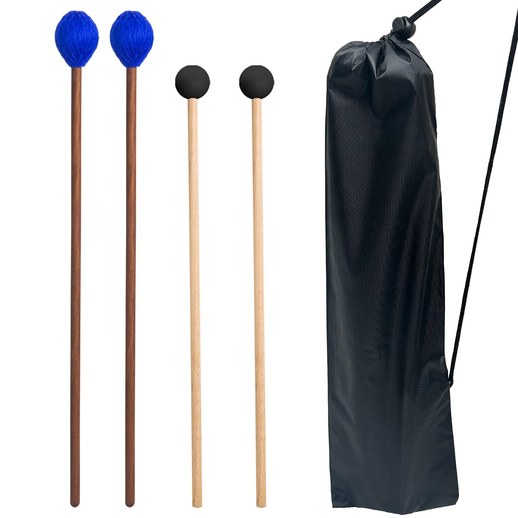 Amazon.com: VixxNoxx Drum Mallets Kit – 2 Pairs Rubber and Yarn