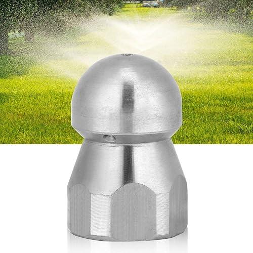 Miniatura 3 de Boquilla de chorro de alcantarillado de alta presión hembra 38 pulgadas 4.0 Orificio 4100 PSI Boquilla de limpieza de drenaje de acero inoxidable