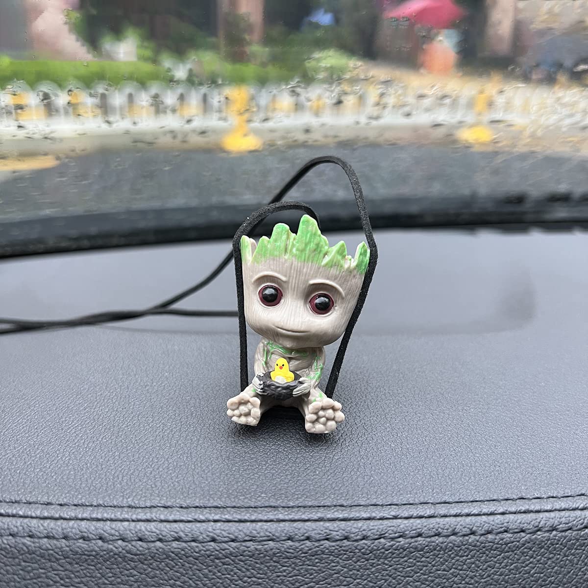 Car Hanging Accessories Swing Smile Little Tree Man Car Mirror Hanging Accessories car Decoration Charm Pendant Car Mirror — view 2