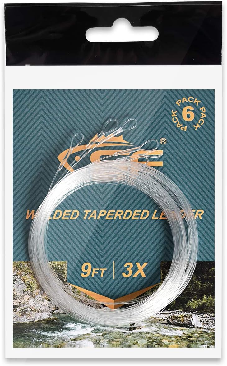Buy SF Welded Tapered Leader Fly Fishing with Loop Nylon 7.5FT 9FT