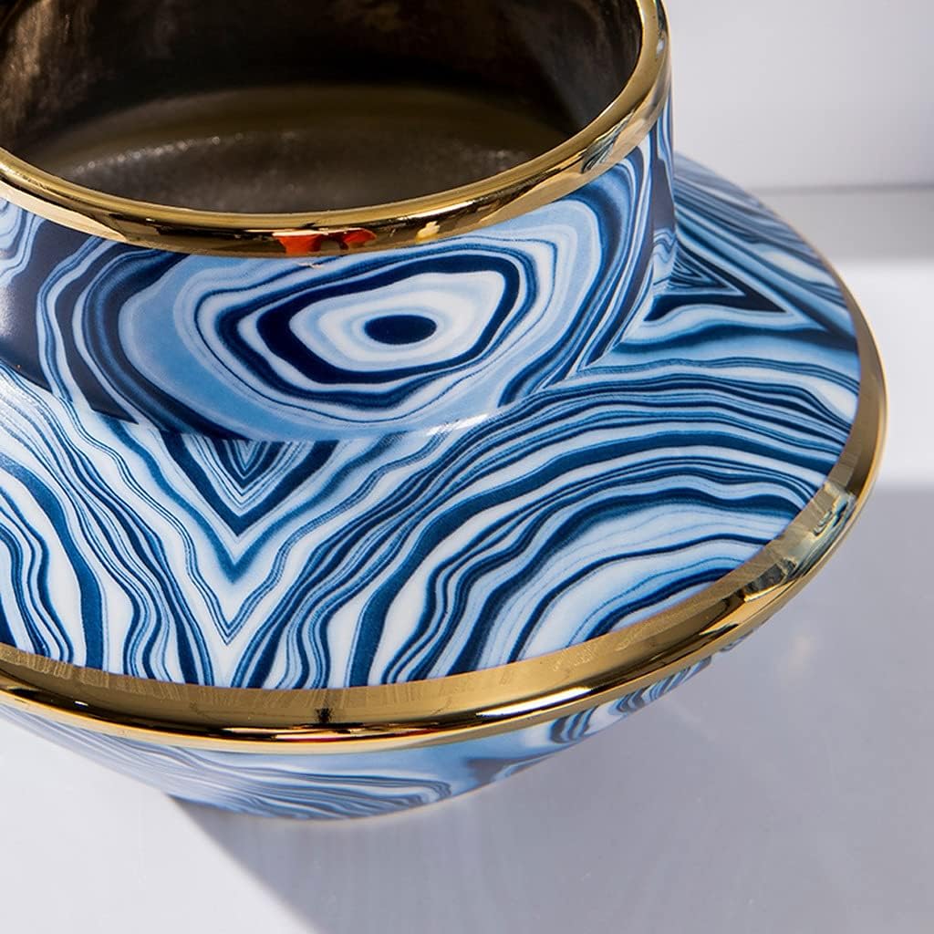 Vase for Decor Modern Minimalist Vase Ceramic Light Luxury Vase Large Diameter Modern Nordic Flower Utensils Living Room Art Decoration, Office Decoration Flower Vases (Size : C)