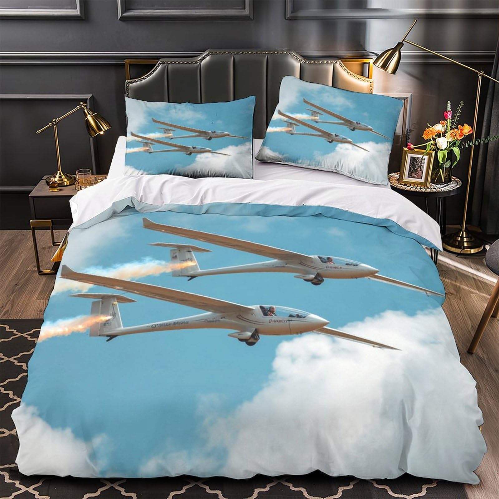 Housse de couette planeurs super douce en microfibre respirante