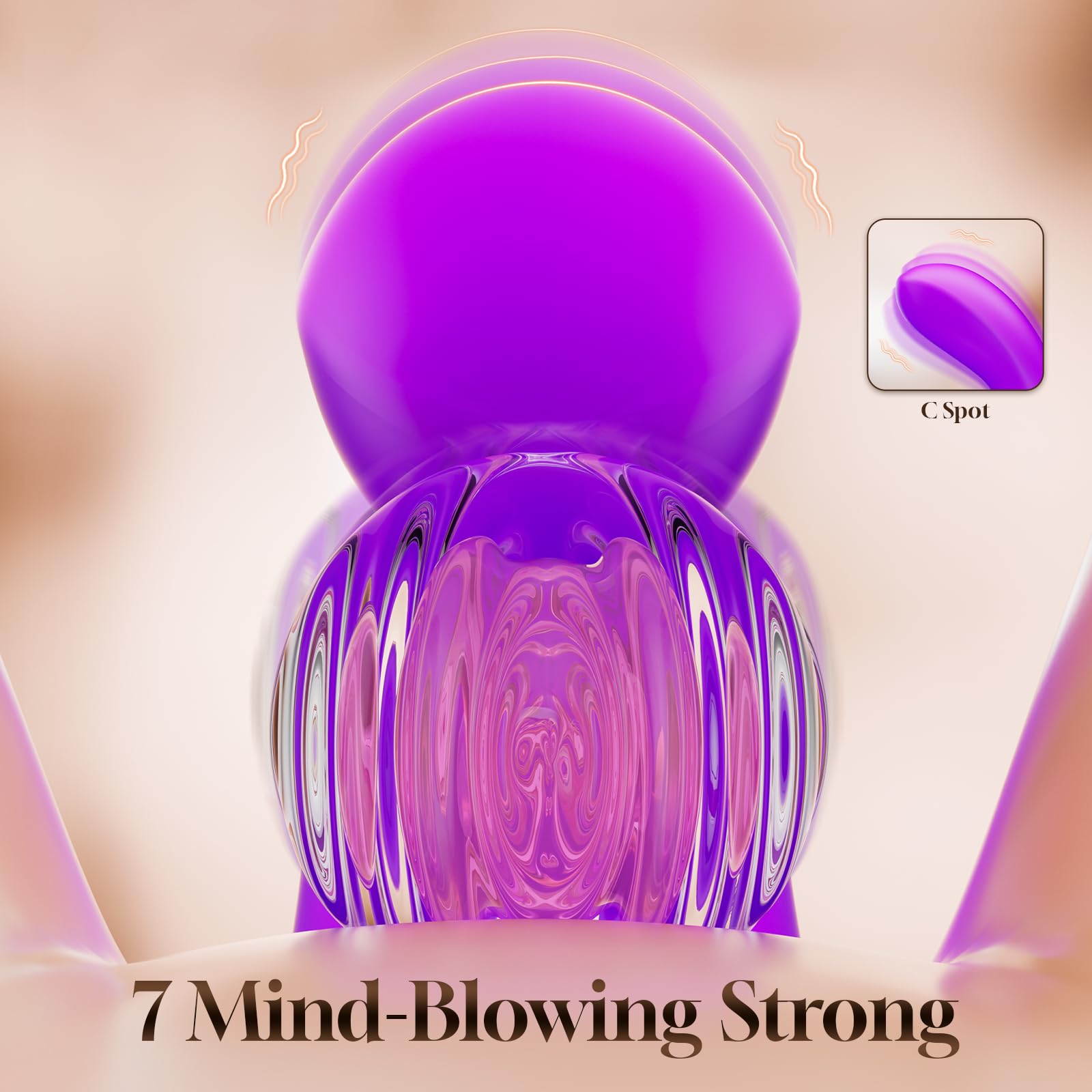 Vibrator Dildo Rabbit Sex Toys -LOVENOTE G Spot Vibrator Massager for Women Clitoral Nipple Stimulation, 3 in 1 Sex Toys with 14 Vibration & 7 Tongue Licking Flapping, Adult Product Aurieel (): Purple