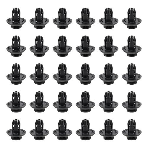 Miniatura 5 de 30 piezas B45A-56-146A Retenedor Tipo Empuje Guardabarros Protector Splash Shield Cubierta de parachoques Clip Remache para Mazda 3, 5, 6, CX-3,