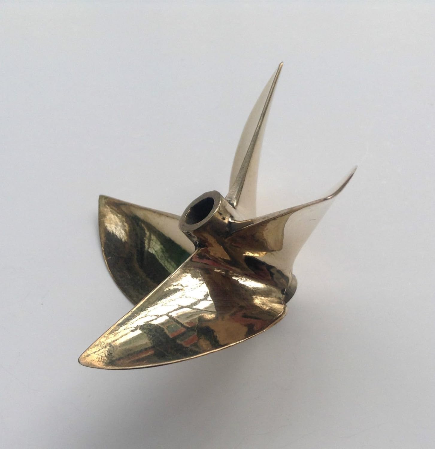 Left PROPELLER 26cc Brass Prop 6717 1/4" Shaft 4 Blade 67mm Diameter RC Boat RC#834