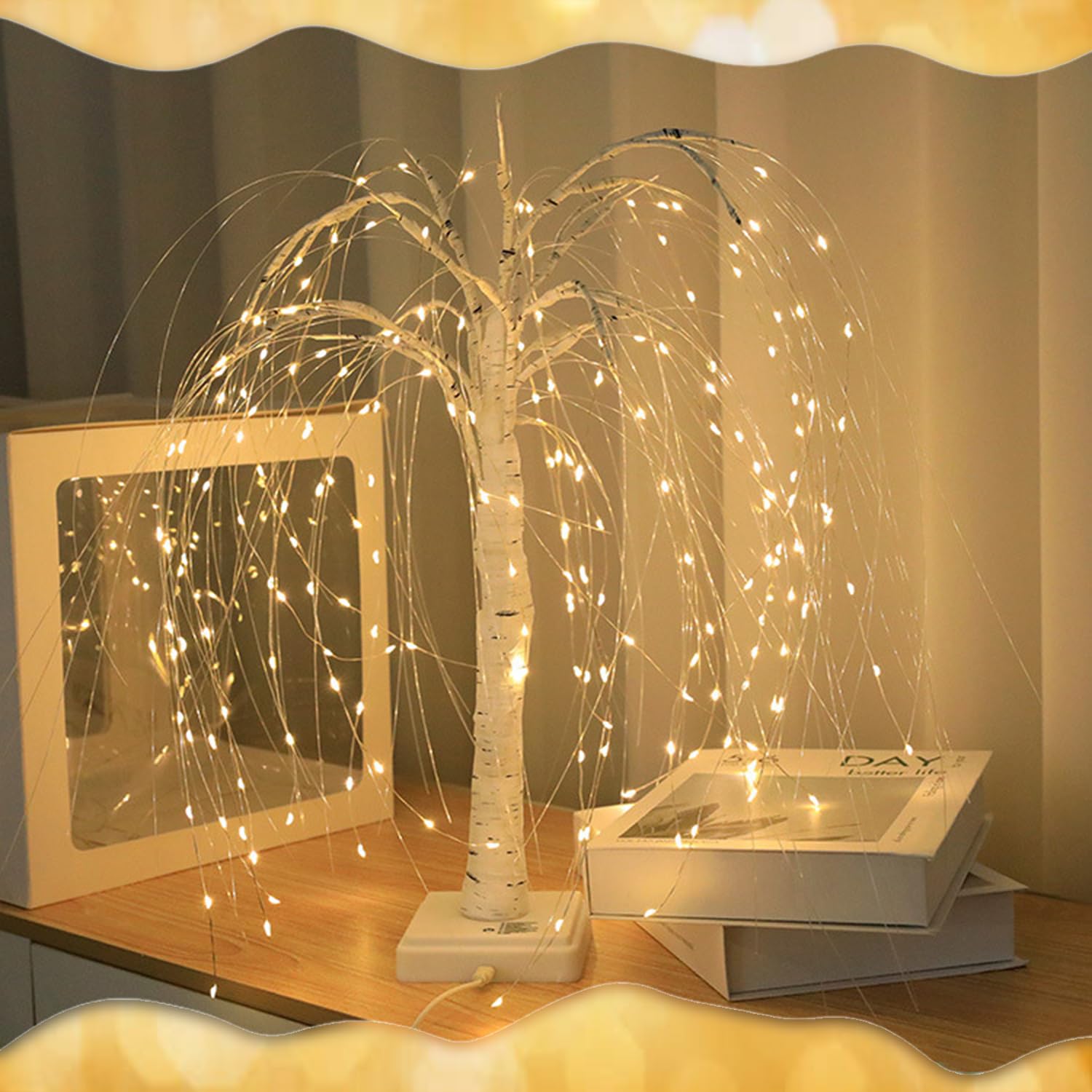 192 LED Willow Tree Lights for Christmas, 24