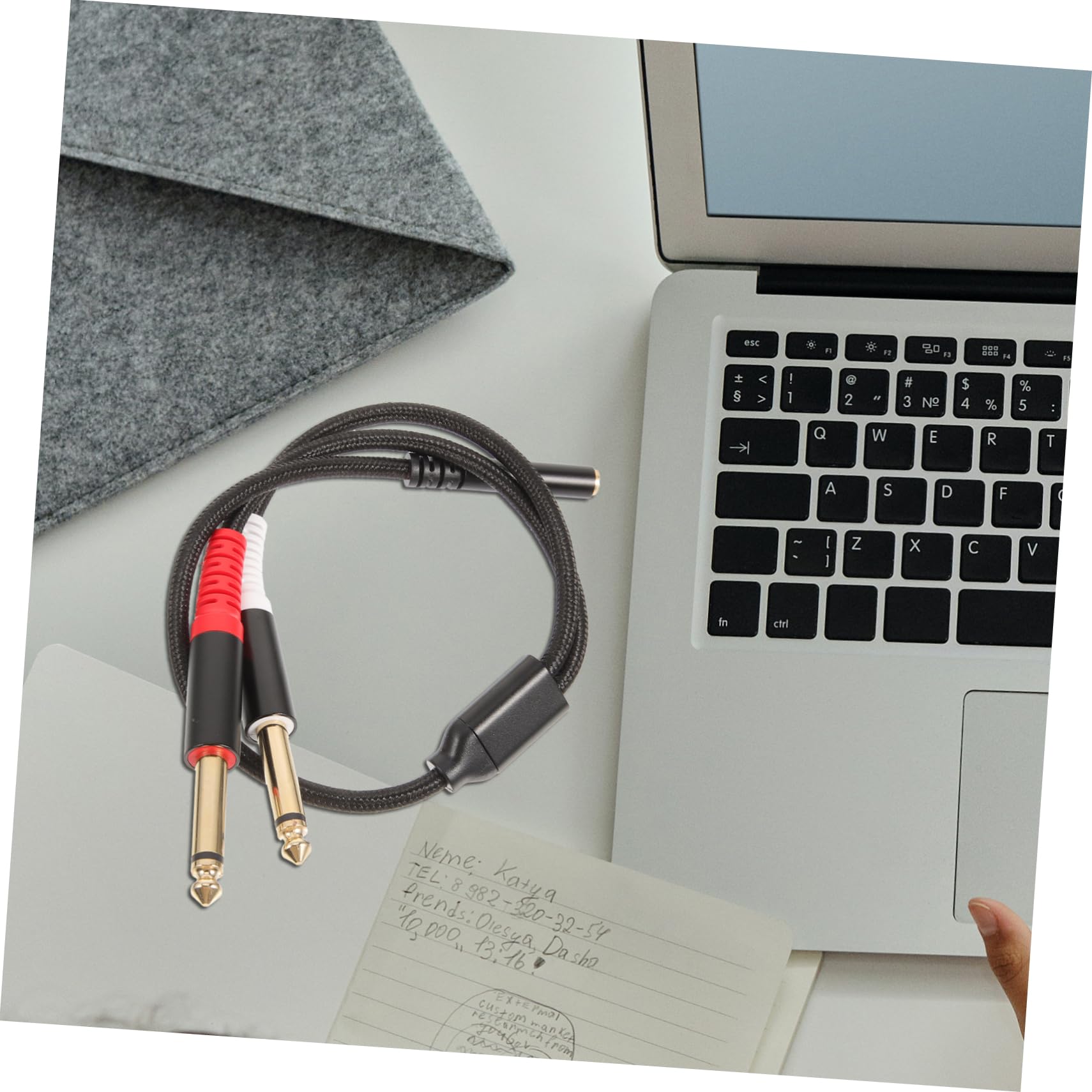 5stücke Audio Adapter Dual Hochwertiges Audiokabel Für Soundqualität Für Musikanwendungen Und -Audio-