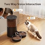 PETULTRA Automatic Cat Feeder for 2 Cats, 5G WiFi Pet Feeder with HD Camera | Food Dispenser for Multiple Cats, Remote Control APP, 2-Way Audio, Timed Precision Feeding, Detachable Clean, Desiccant Bag.