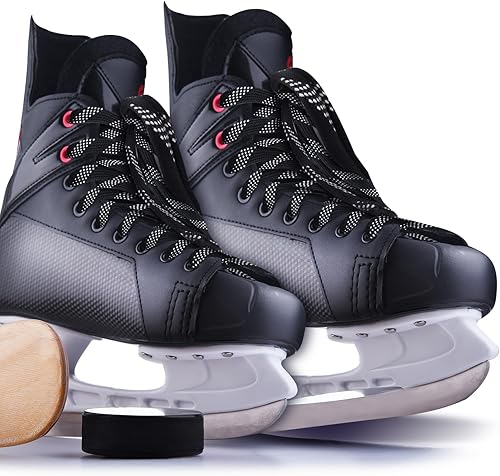 Miniatura 20 de Yingzhao 4 Pairs Waxed Hockey Skate Laces Hockey Laces Wide Ice Skate Lace Strap Ice Hockey Skate Accessories for Ice Hockey, Roller Skates, Adults