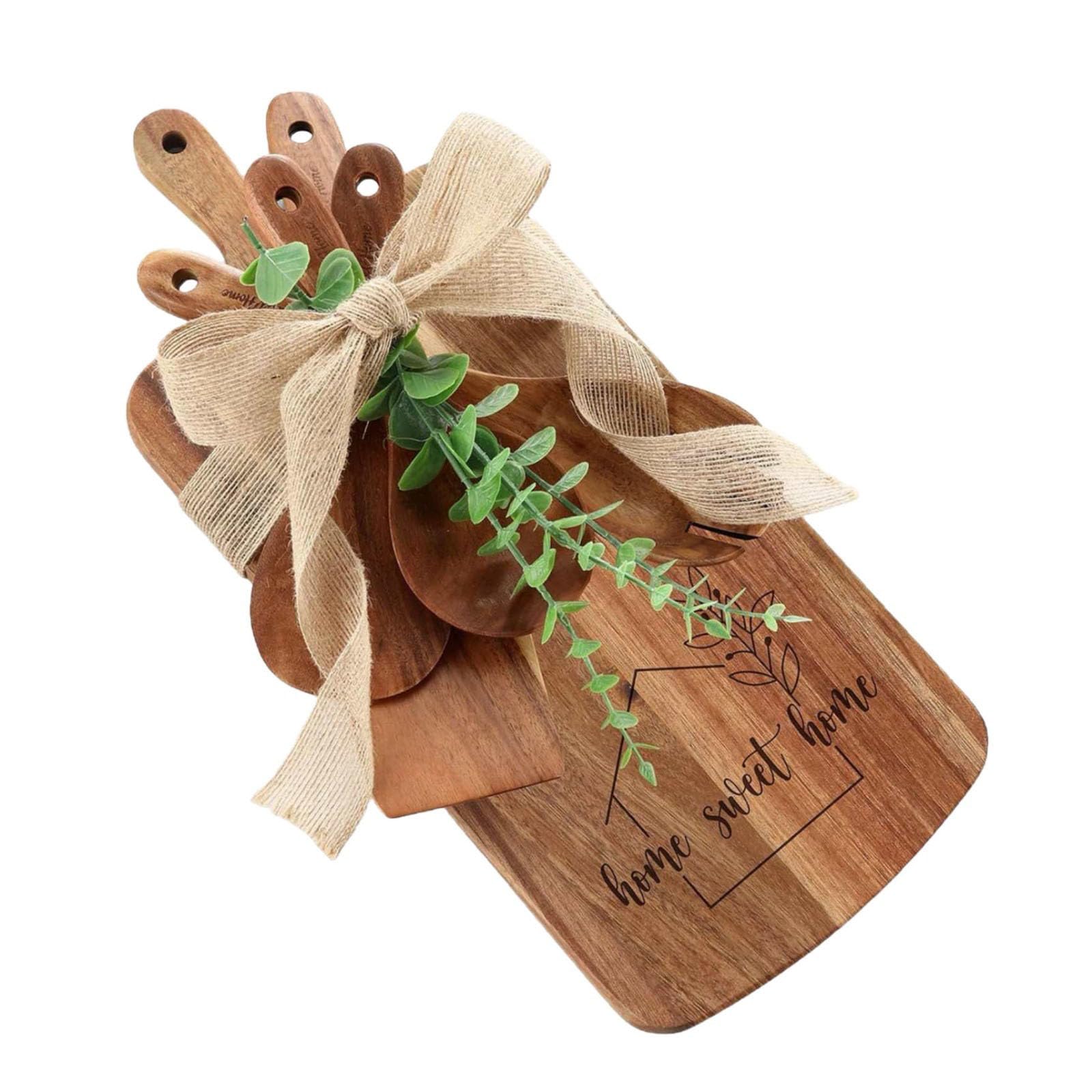 Nucelit Handcrafted Hardwood Kitchen Board with Sparkling Finish Great for Food Preparation Serving Tray and Decorative Display Piece Hardwood Chopping Block