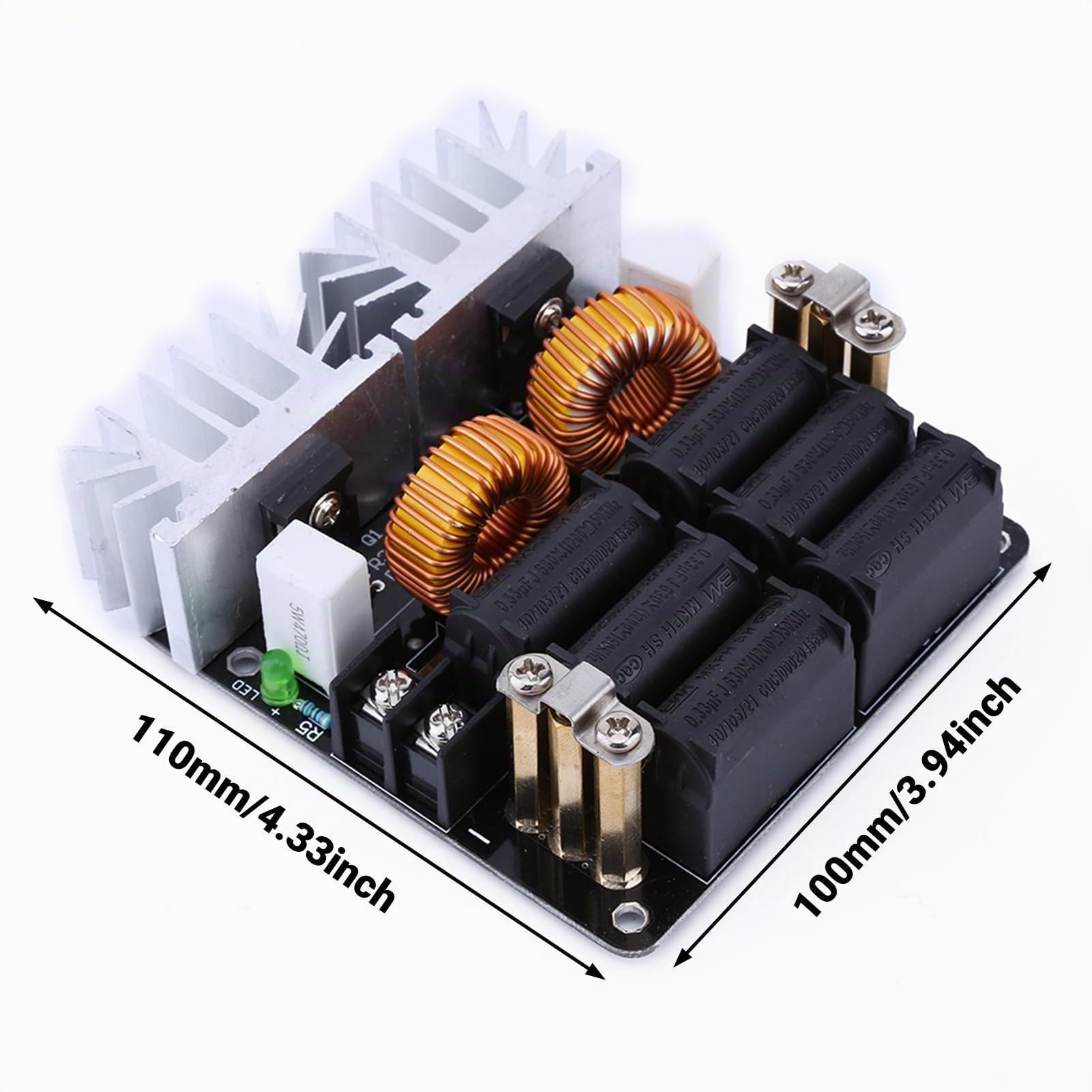 1000W ZVS Niederspannungs-Induktions-Induktionsheizspulen-Kit Induktionsheizmodul Heizplatinenmodul Flyback-Treiberheizung DIY