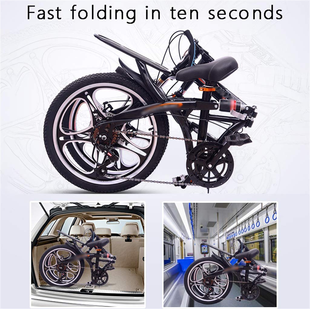 TYXTYX 20 Zoll Klapprad Faltrad Nabenschaltung Leicht Tragbares Klapp Fahrrad Folding Bike für Damen Herren Student,Unisex Erwachsene 