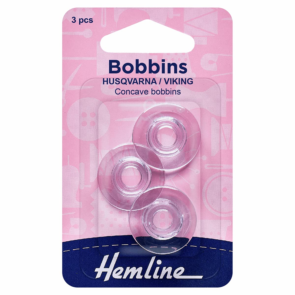 Hemline White Plastic Bobbin Husqvarna And Viking H120.20