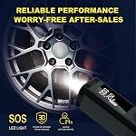 Tire Inflator Portable Air Compressor - 150 PSI Air Pump for Car Tires, Bike Pump, 6000mAh Battery, LCD Display, Portable Tire Inflator for Car, Motorcycle, Bicycle, and Ball