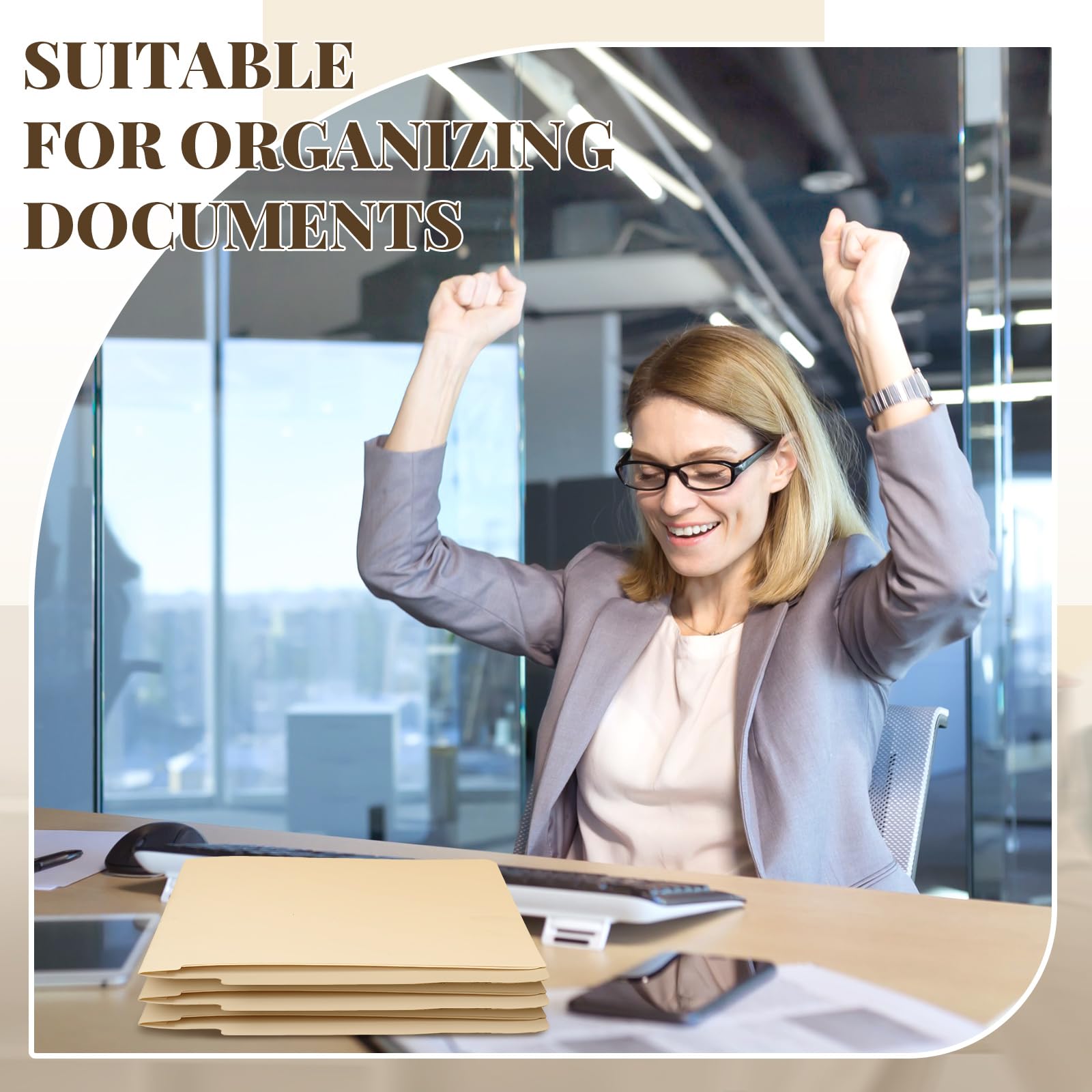 Pressboard Classification Folders, 1 Divider, Letter Size, Leaf Green 10 Box