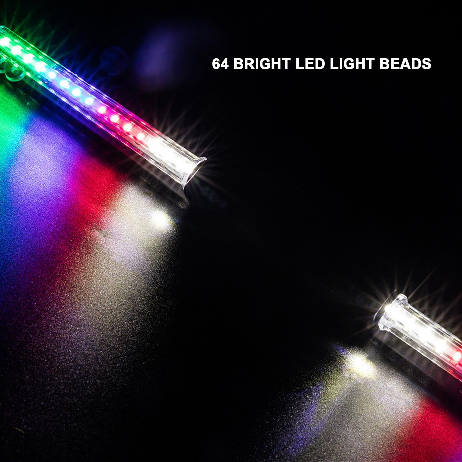 Luces LED para rueda de bicicleta, impermeables, 64 luces LED para rueda de bicicleta, ultra brillantes, impermeables, decoración de ciclismo, 30 patrones divertidos y brillantes para niños y adultos