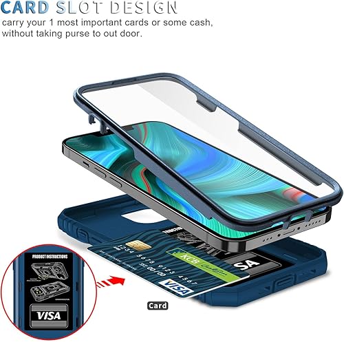 Miniatura 9 de Funda para iPhone 13 PRO, Funda de teléfono con soporte de anillo de rotación para Apple iPhone 13 PRO - Negro